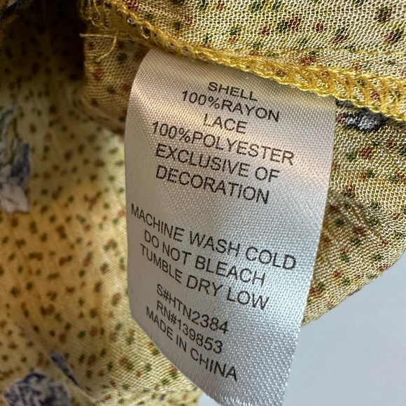 Bleuh Ciel Womens Crop Top Blouse Off The Shoulder Floral Lace Trim Sleeve Boho - Picture 7 of 11